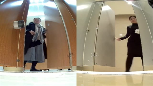 商场女厕惊现偷拍狂魔!实录美女如厕私密全过程