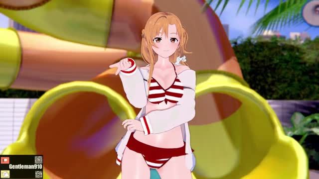 【KKSMMD】巧克力奶油诱惑!结城明日奈与绀野木绵季的SAO激情碰撞