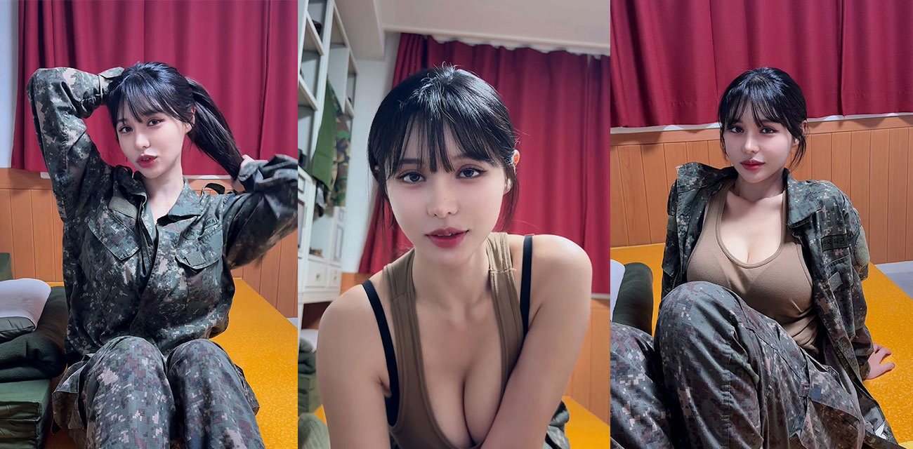 韩国巨乳尤物【徐婉】最新剧情迷彩军装性爱私拍,顶级神颜女神被兵哥哥大屌狂操到失神