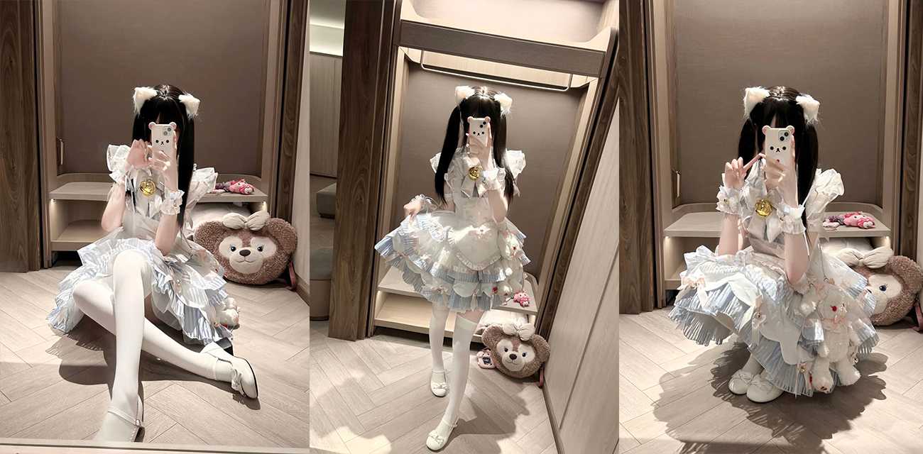 萝莉网红【可爱兔】付费定制合集,梦幻百褶裙悄然褪下,露奶戴乳夹劈腿花式自慰