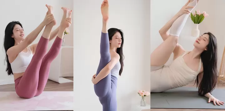 瑜伽女神【范姵岚】出轨摄影师视频流出，刚领证就给老公戴绿帽，酒店一字马猛操到喷水失神