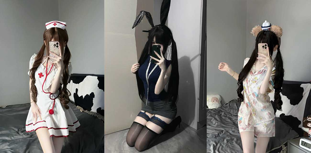 少女福利姬【aoao猫】约会腹肌猛男，各种JK制服讨主人欢心，桃心翘臀被疯狂后入，又甜又贱
